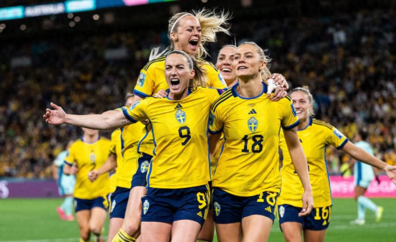 瑞典女足夺得世界杯季军的相关图片